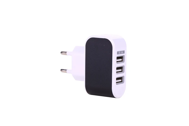 Chargeur Secteur 3 Ports USB - Noir