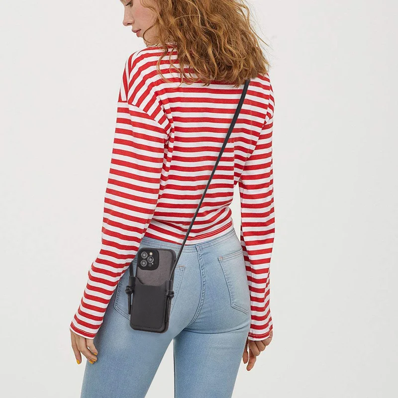 Sacoche en Cuir pour Telephone - iPhone 12 Pro