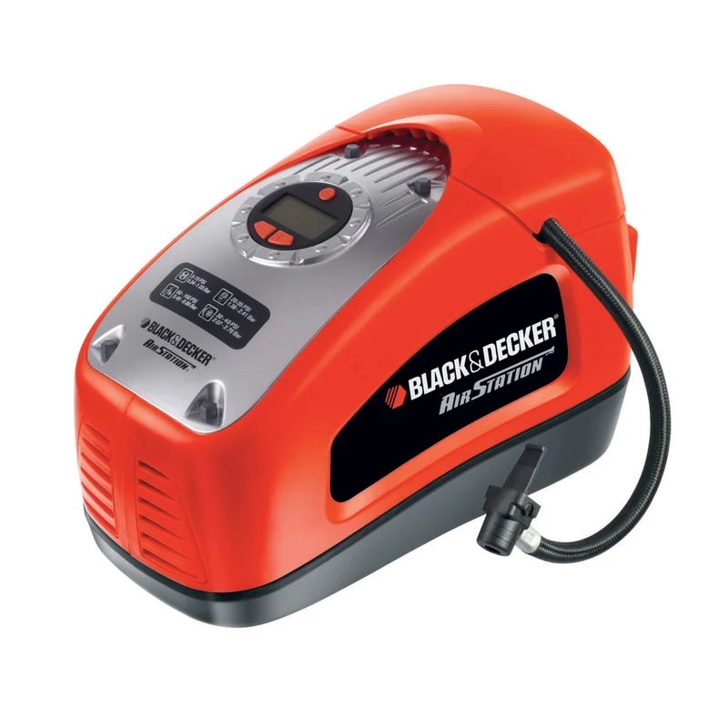 BLACK+DECKER Gonfleur-Compresseur filaire 160 PSI 220 V ou allume-cigare 12V ASI300-QS