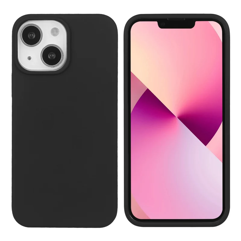 Coque pour Iphone 13 Rigide en Silicone - Noir