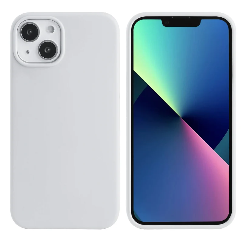 Coque pour Iphone 13 MINI Rigide en Silicone - Blanc