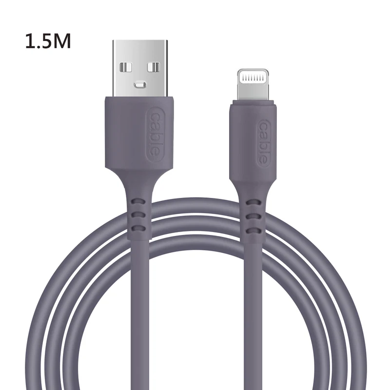 Chargeur USB vers Lightening / Iphone 1,50 Mètre - Gris