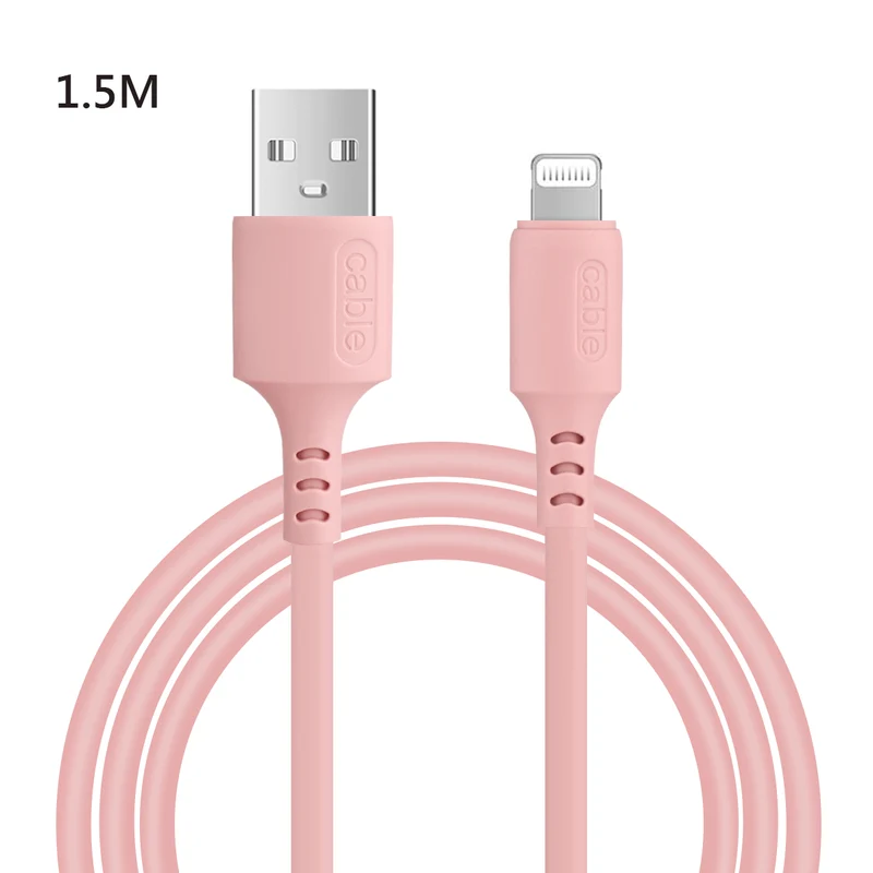 Chargeur USB vers Lightening / Iphone 1,50 Mètre - Rose