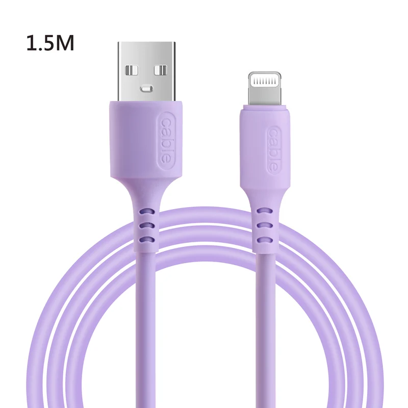 Chargeur USB vers Lightening / Iphone 1,50 Mètre - Violet
