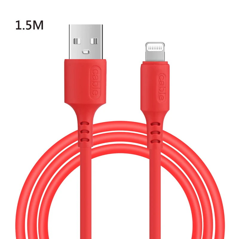 Chargeur USB vers Lightening / Iphone 1,50 Mètre - Rouge