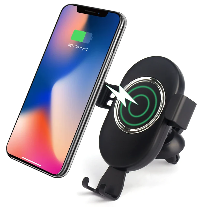 Support & Chargeur de Voiture Automatique sans Fil