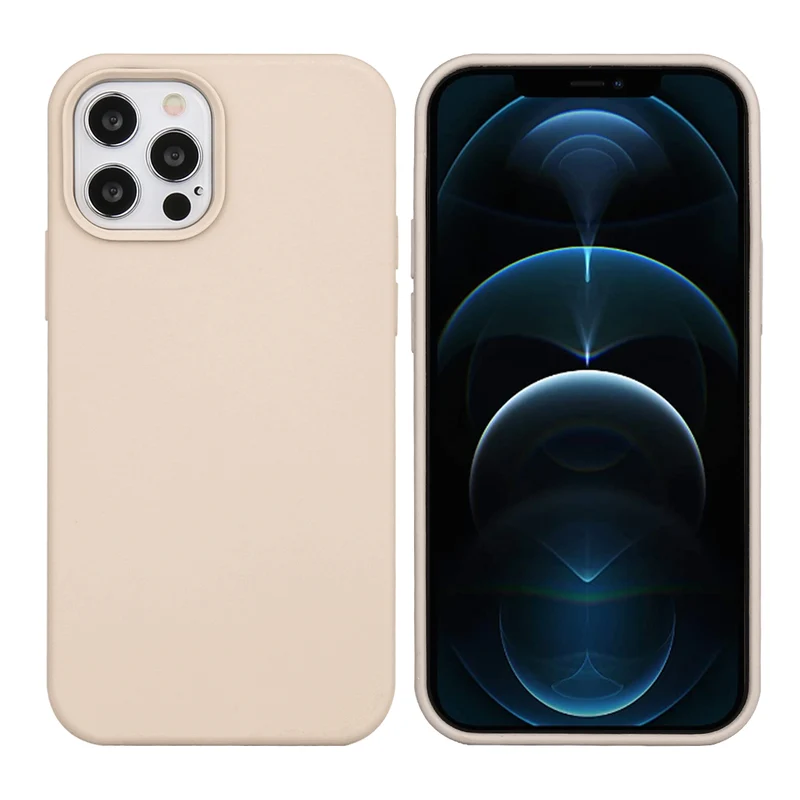 Coque pour Iphone 12 PRO Rigide en Silicone - Beige