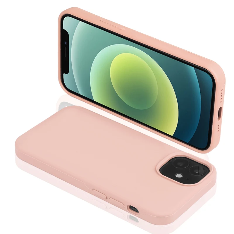 Coque pour Iphone 12 Rigide en Silicone - Rose