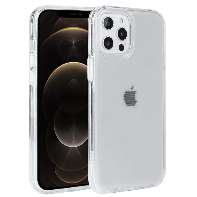 Coque pour Iphone 12PRO MAX - 2 en 1 (contour Silicone et Coque pour en Dur)