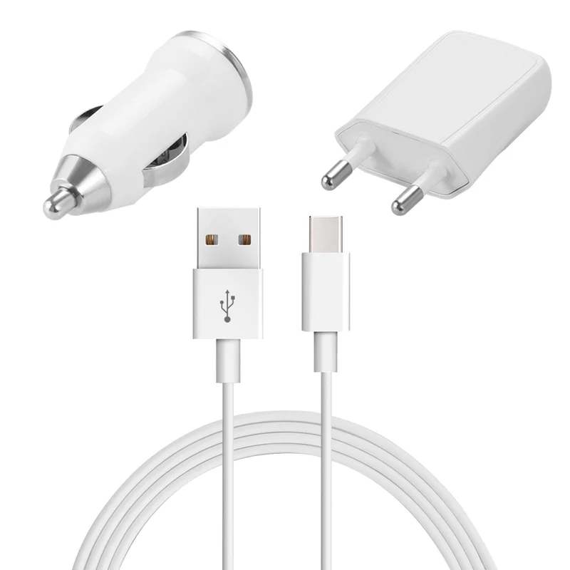Pack 3 en 1 avec Câble USB vers USB Type-C