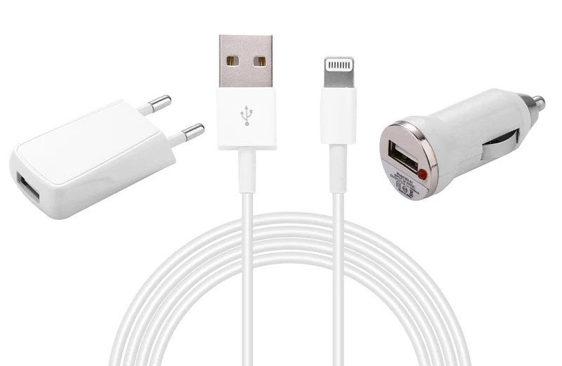 Pack 3 /1 avec Câble USB vers Lightning 1 Mètre