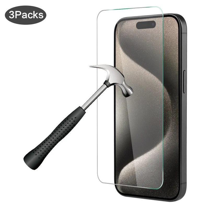 Pack de 3 Verres Trempes Iphone 15 PRO