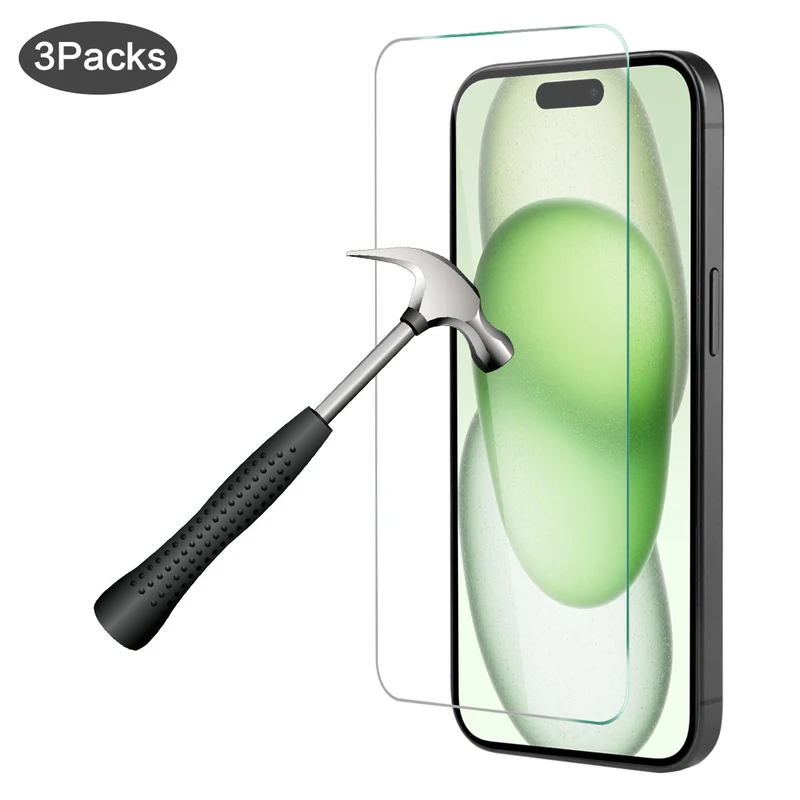 Pack de 3 Verres Trempes Iphone 15 PLUS