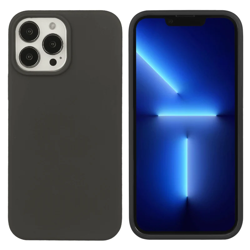 Coque pour Iphone 13 PRO MAX Rigide en Silicone - Noir