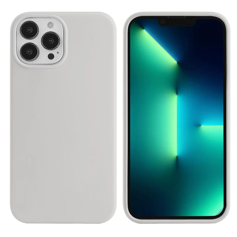 Coque pour Iphone 13PRO Rigide en Silicone - Argent