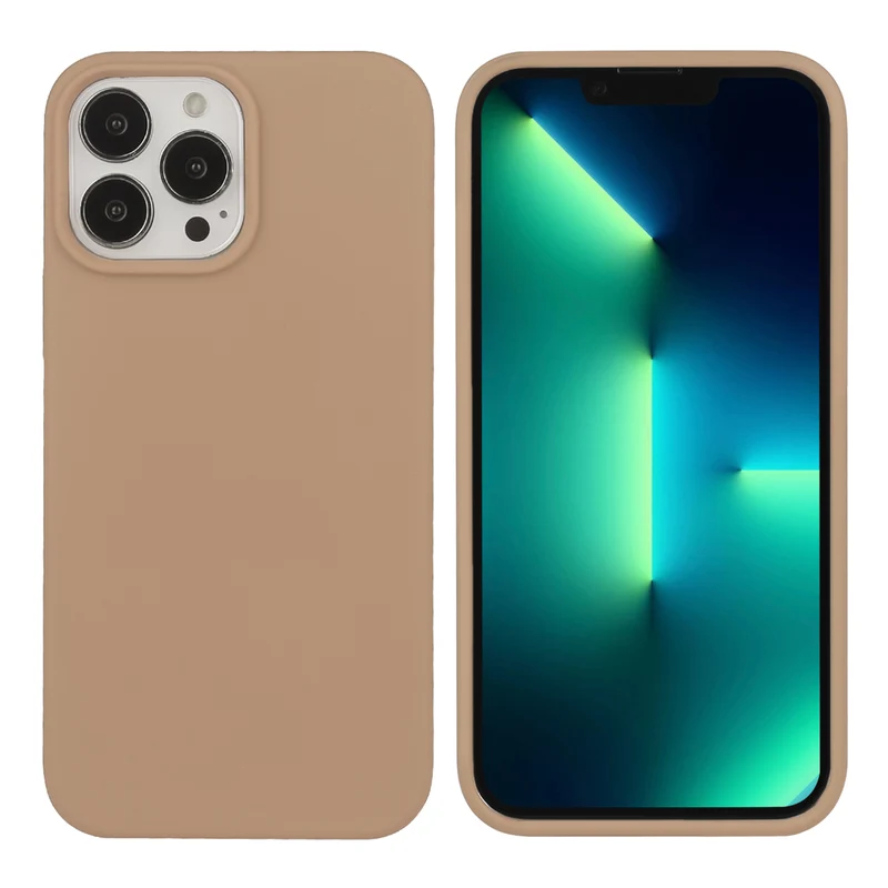 Coque pour Iphone 13PRO Rigide en Silicone - Marron