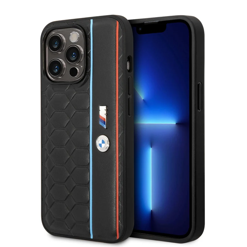 Coque iPhone 14 Pro BMW double ligne