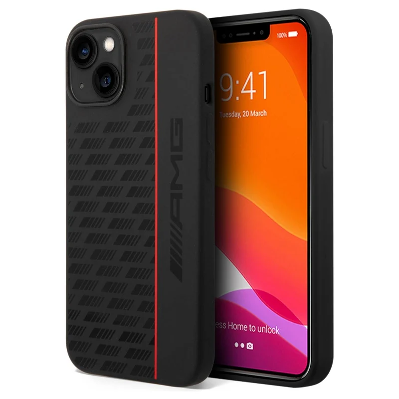 Coque iPhone 14 Plus AMG ligne rouge