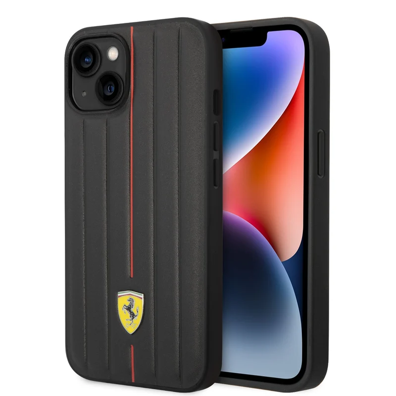 Coque iPhone 14 Plus Ferrari ligne rouge