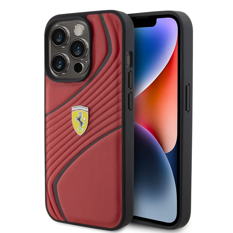 Coque iPhone 15 Pro Ferrari courbes