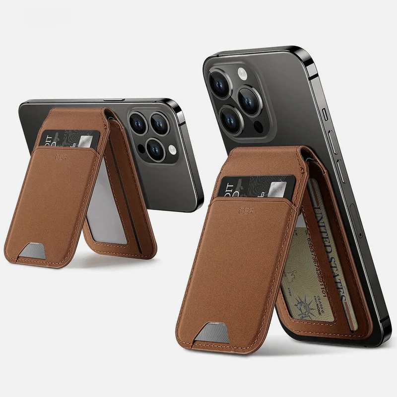 Porte-cartes avec support téléphone intégré