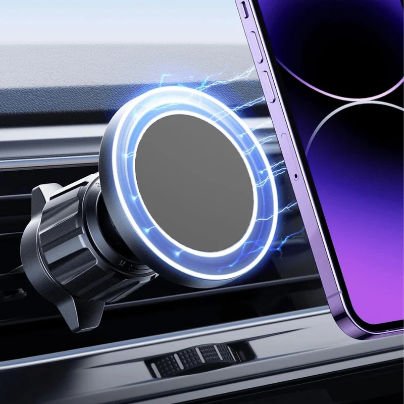 Support téléphone voiture MagSafe puissant magnétique pour grille d’aération