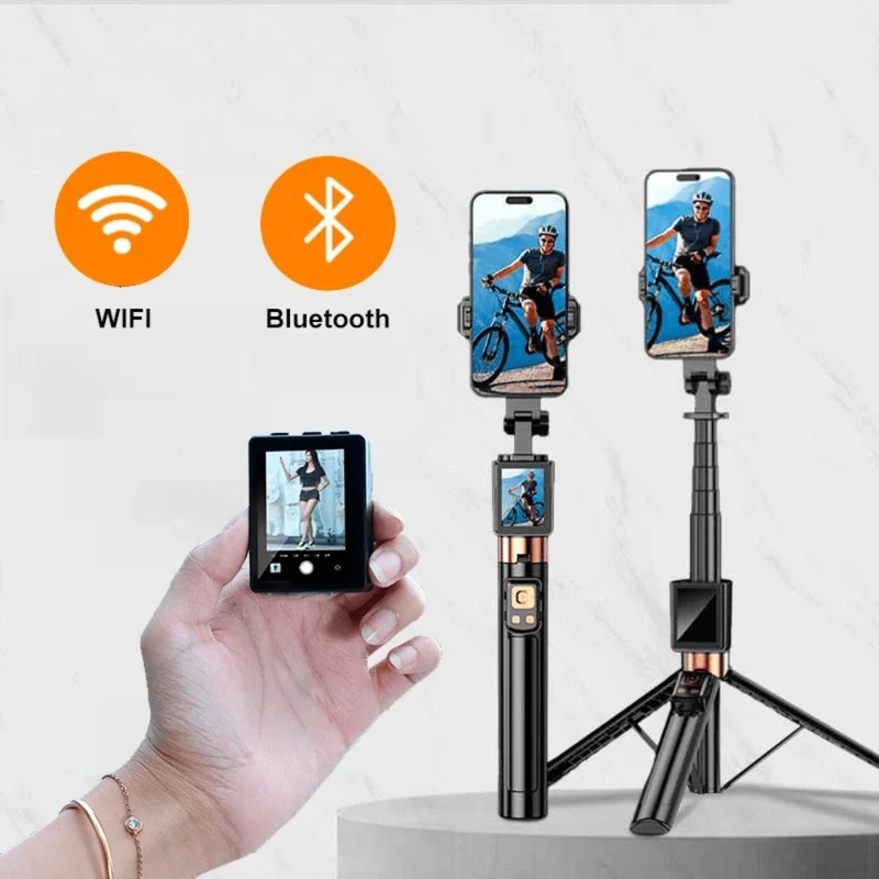 Trépied téléphone avec écran miroir détachable