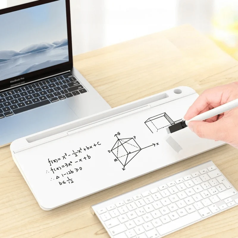 Support de bureau avec tableau blanc intégré