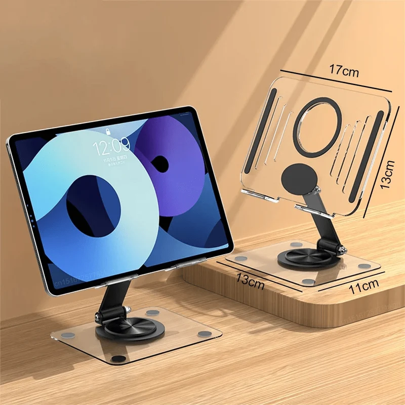 Support tablette bureau transparent