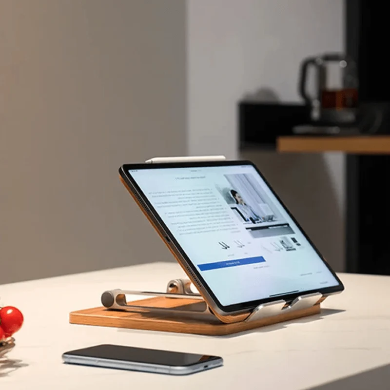 Support de tablette de bureau en bois universel