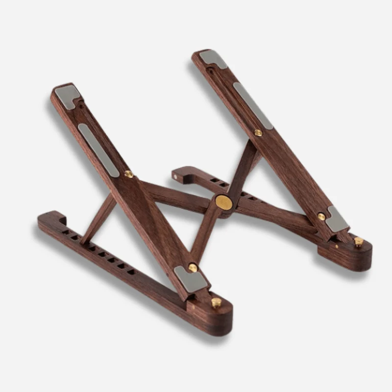 Support ordinateur portable en bois pliable