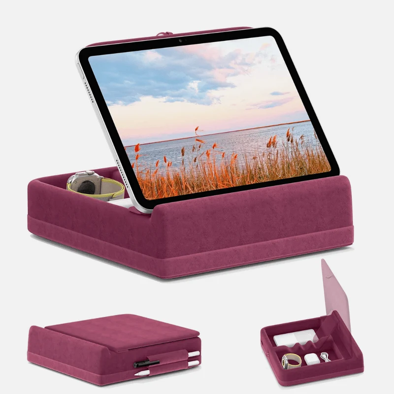 Support tablette avec porte-stylo et rangement