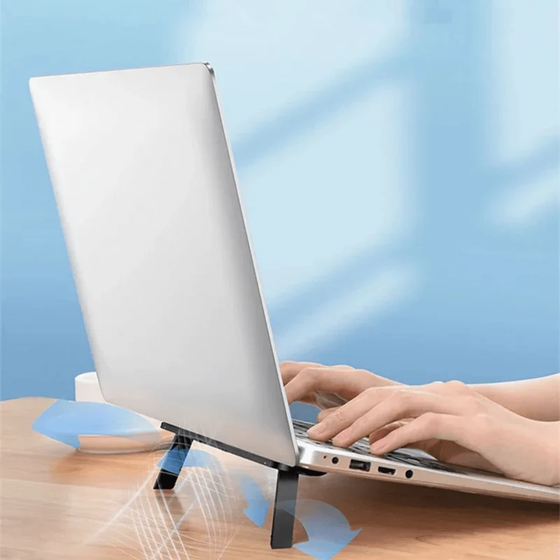 Support ordinateur portable noir pliable