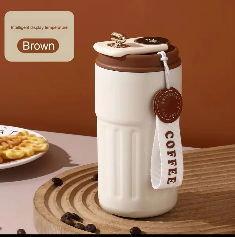 Mug Thermos Intelligent avec Affichage de Température – 450ML ☕️🌡️