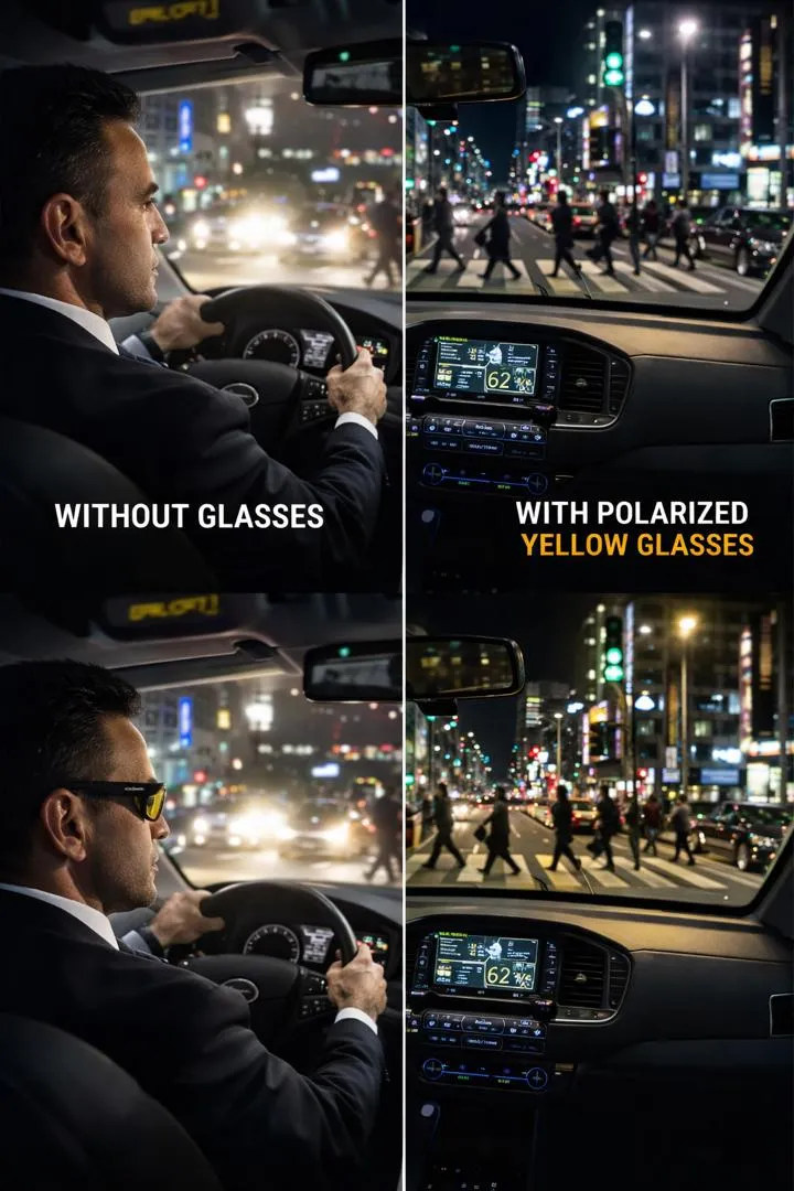 lunettes anti-éblouissement.