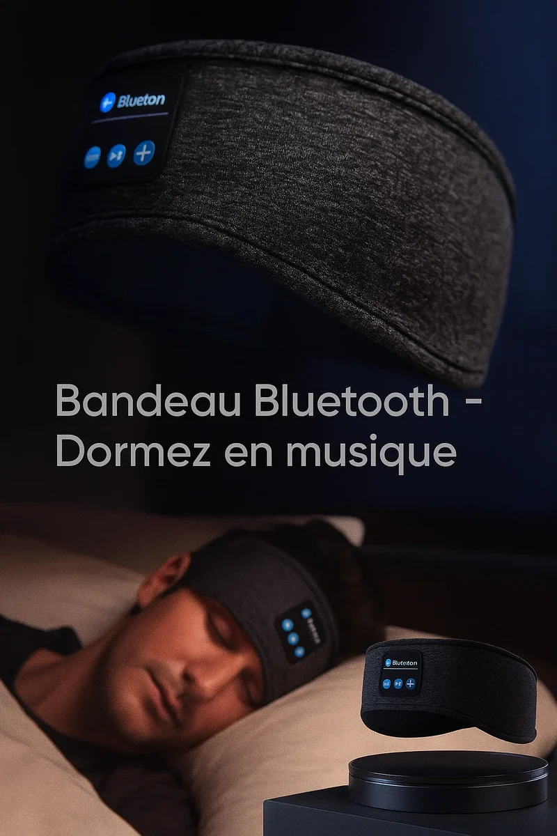 bandeau Bluetooth avec écouteurs intégrés