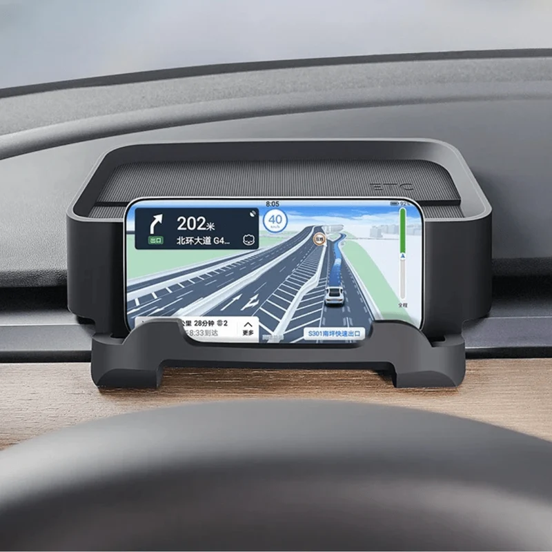 Porte téléphone tableau de bord pour Tesla en silicone