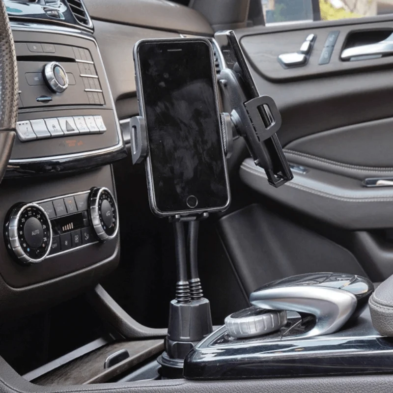 Support téléphone porte gobelet à double tête