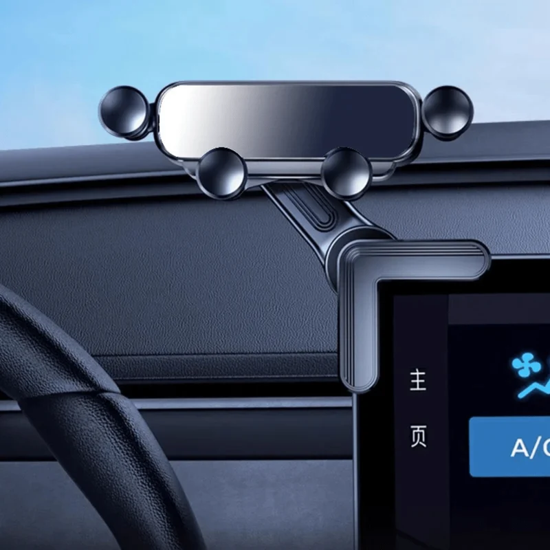 Support téléphone voiture à gravité pour écran central