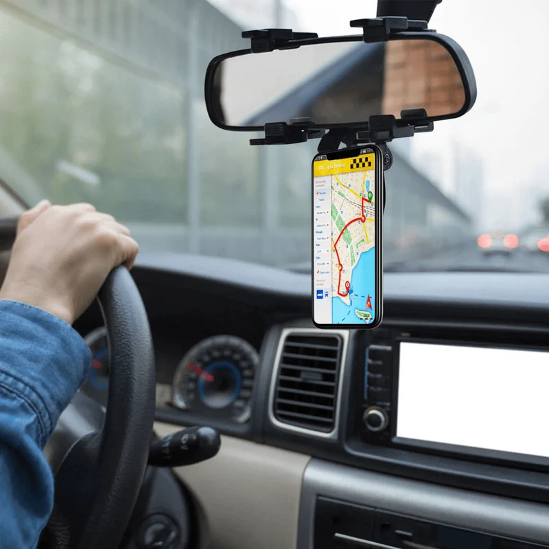 Support téléphone voiture rétroviseur magnétique