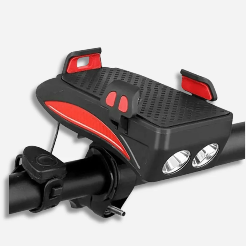 Support téléphone vélo avec lampe intégrée