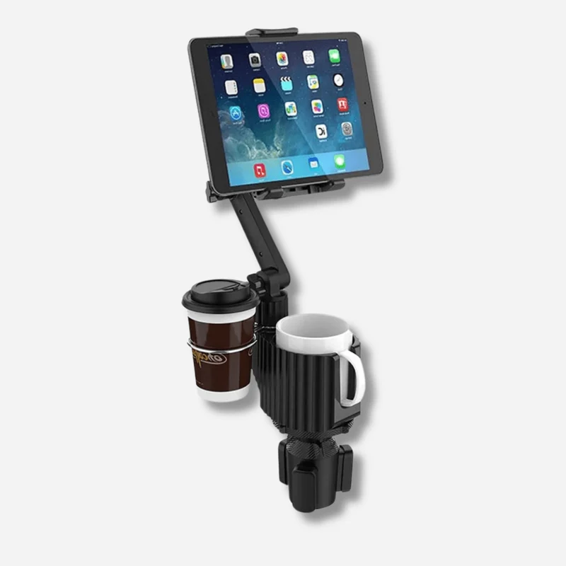 Support téléphone porte gobelet avec emplacements boisson
