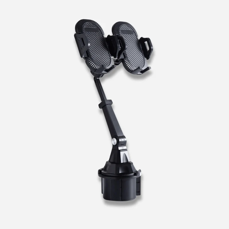 Support téléphone porte gobelet duo