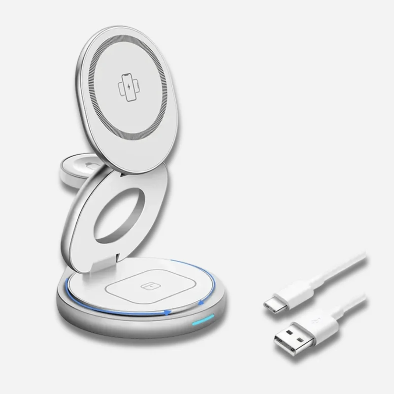 Support de téléphone bureau avec chargeur sans fil