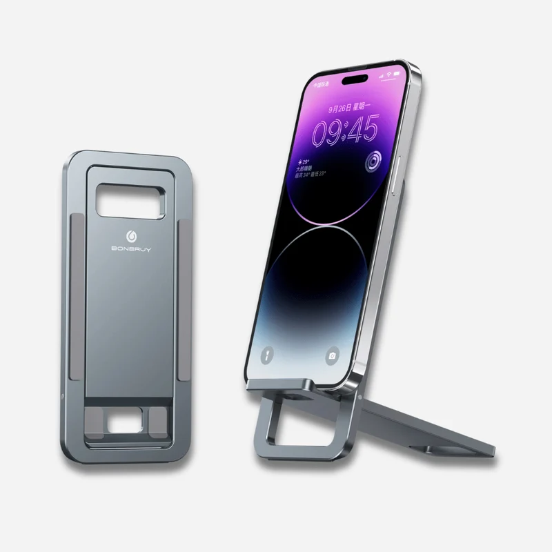 Support téléphone bureau en métal design