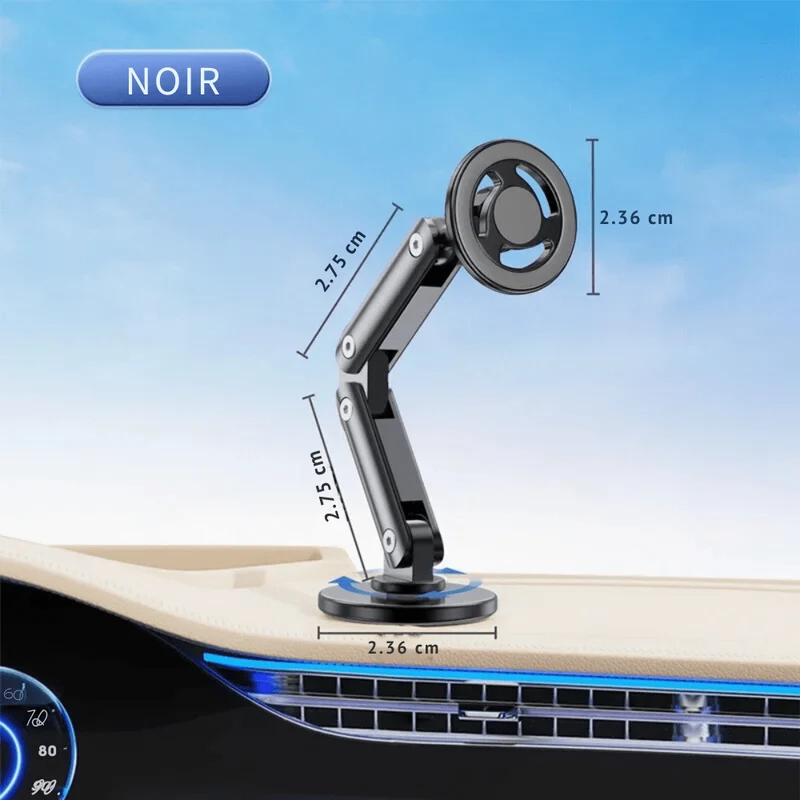 Support téléphone voiture magnétique | MobiGrip 360°