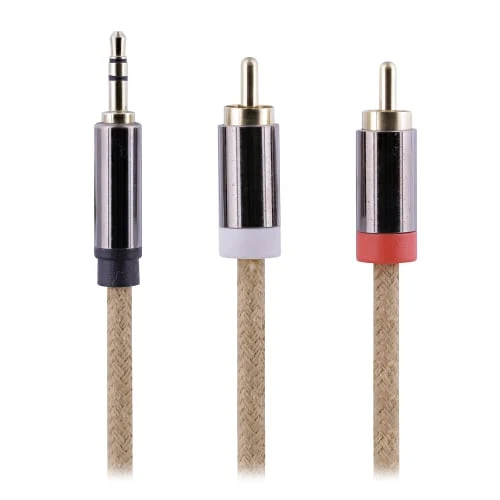 Câble jack 3,5mm mâle / 2 RCA mâle 2m ROPE