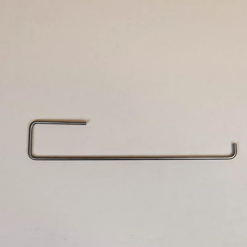 Porte-rouleau inox horizontal, charnières à gauche