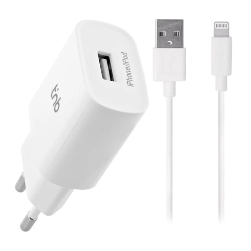 Pack de charge secteur 1 USB 5W + câble Lightning