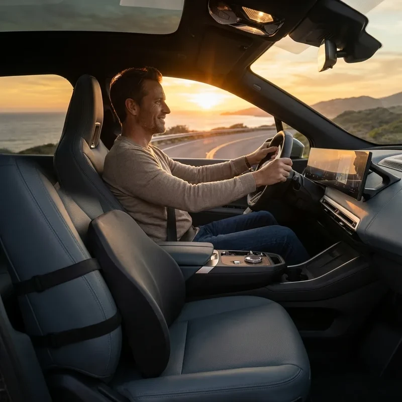 Coussin dos voiture hernie discale - Forme Ergonomique